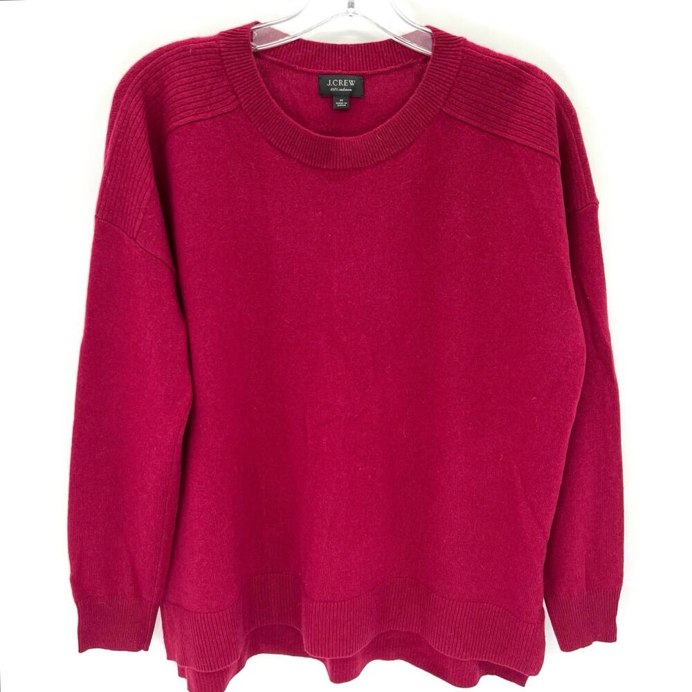 J.Crew Women's Crewneck Sweater in Deep Berry